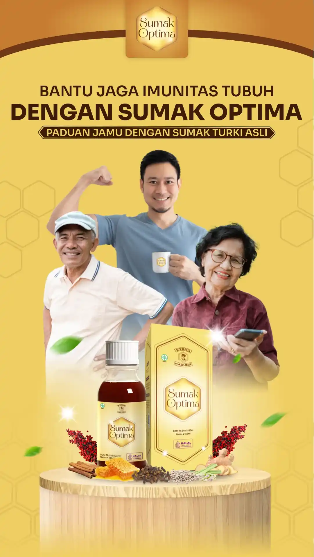 Sumak Optima untuk kesehatan tenggorokan alami